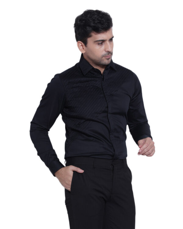 Abkasa’S Carbon Shirt: Classic Black Cotton Shirt With A Modern Twist
