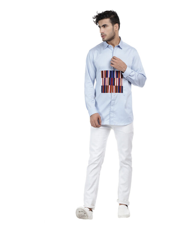 Abkasa’S Gallery Shirt: Make A Statement With Multi Color Shirt Appliques