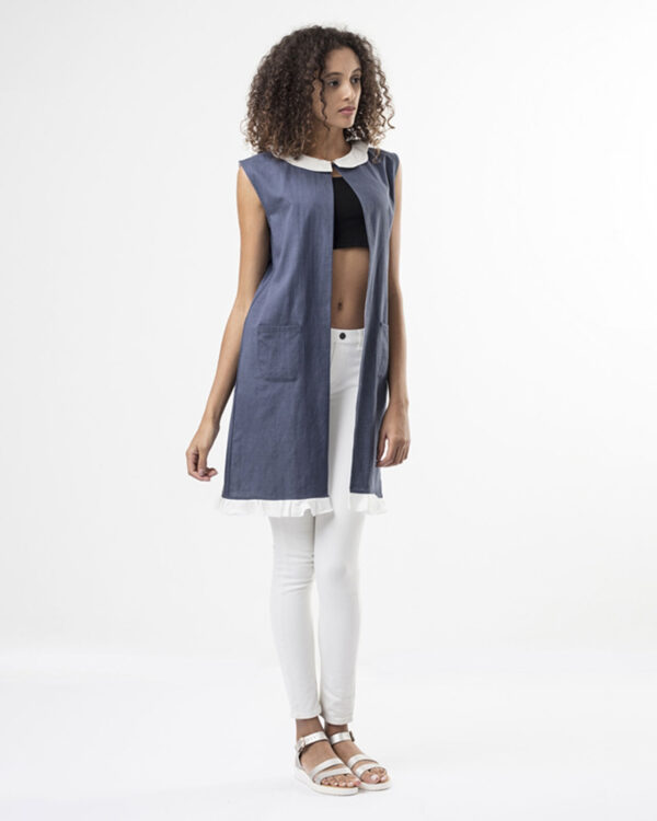 Cotton Coat Sleevless Women Tops Designed By K.Kristina
