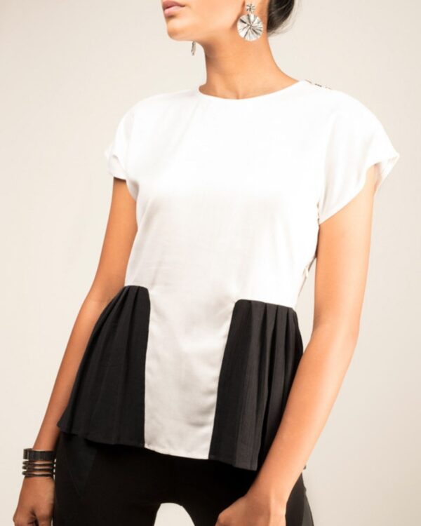 Stylish White Top For Women Designed By K.Kristina