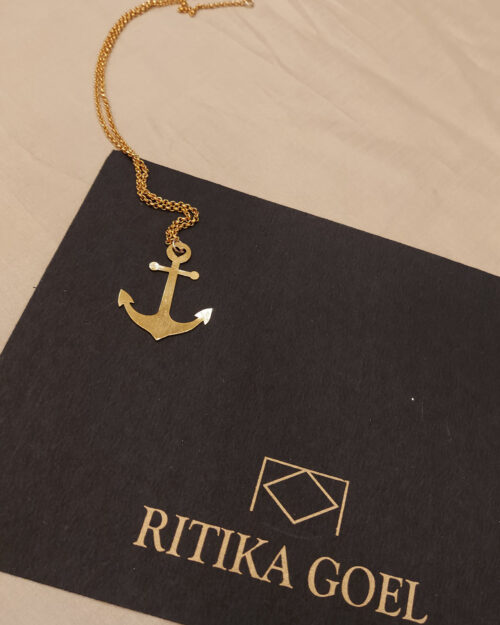 Letter-chains-handcrafted-by-Ritika-Goel-all-metal-22K-GOLD-neckpiece-jewelery-Shenaro_Lifestyle-RGM0106-1