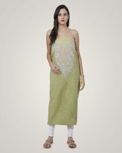 Nandini-Women-Lucknawi-Chikan-Dress-Material-Suit-Green-Shenaro_Lifestyle-SKU-N-514101-1