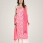 Nandini’s Pink(old style) Lucknawi Lawn Suit