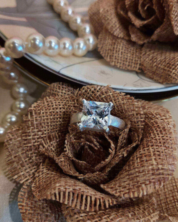 Princess Cut Diamond Ring Handcrafted By Ritika Goel