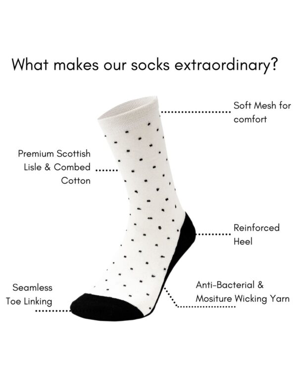 Socksoho’S Gentleman Edition: Luxury Men’S Formal Socks In White