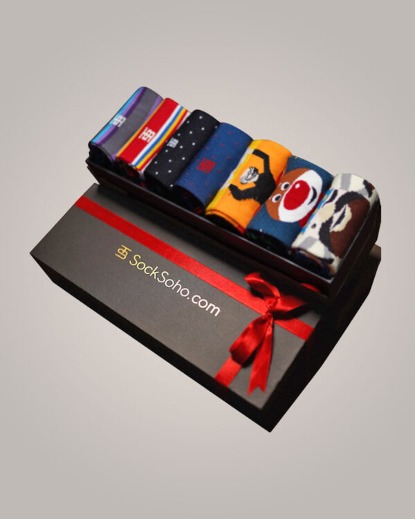 Socksoho’S Luxury Men’S Socks Gift Box: 7 Premium Designs For The Stylish Man