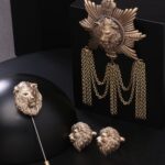 Cosa Nostraa The Almighty Lion Brooch Gift Set, Be a King of the Jungle!