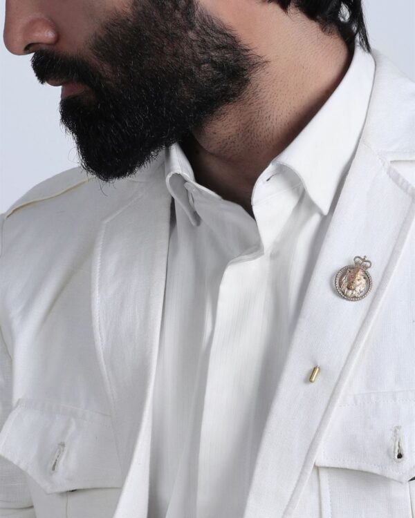 Cosa Nostraa : Elevate Your Shirt Collar With Our Crowned Lion Ollar Clips