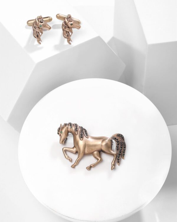 Experience Rajasthan ‘S Beauty With Cosa Nostraa’S Parade Horse Brooch & Cufflinks Gift Set