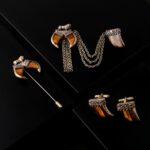 Cosa Nostraa Tiger Eye Brass Gift Set, Take a look