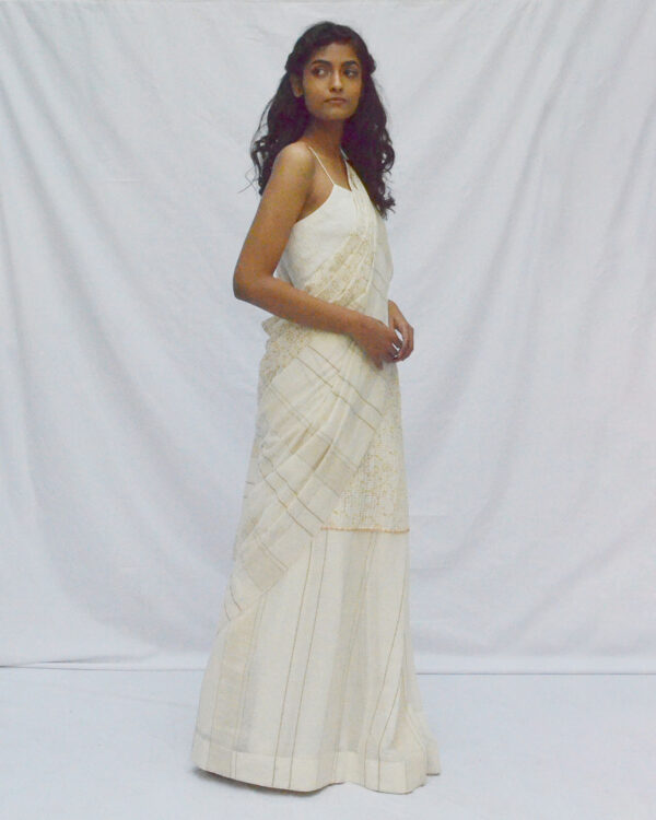 Ahmev’s Classic Striped Saree: Timeless Beauty for Any Occasion