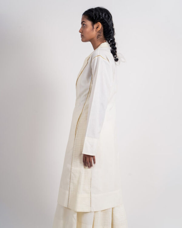 Ahmev’s 1 Button Khadi Fashion Jacket – A sleek and stylish staple piece