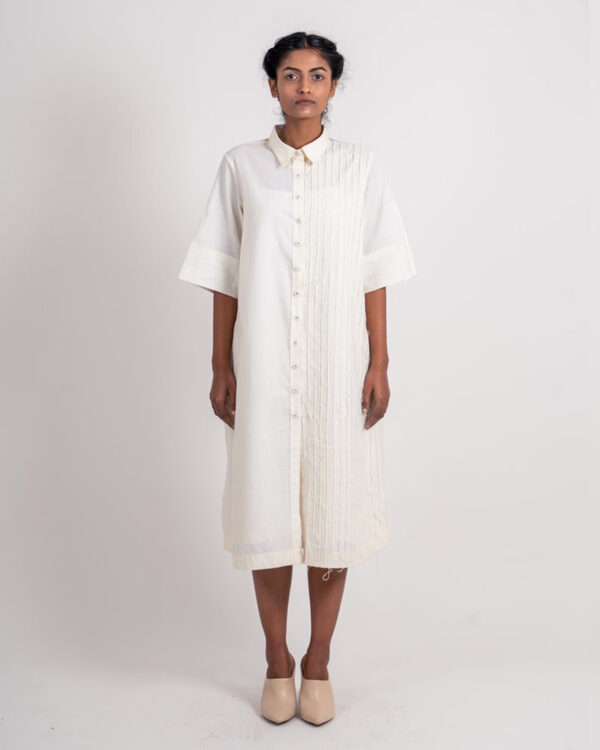 Mix of Textures: Ahmev’s shirt with stripes in Textured Khadi Shirt