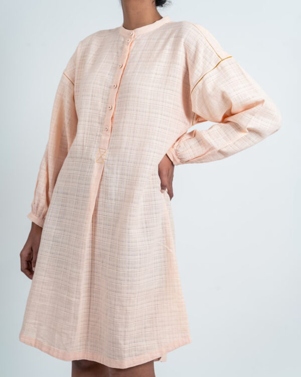 Elevate Your Style with Ahmev’s Placket Textured Khadi Kurta