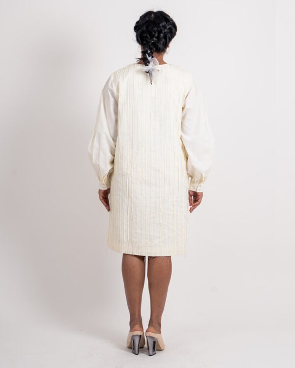 Unleash Your Style with Ahmev’s Striped Textured Khadi Dress Material